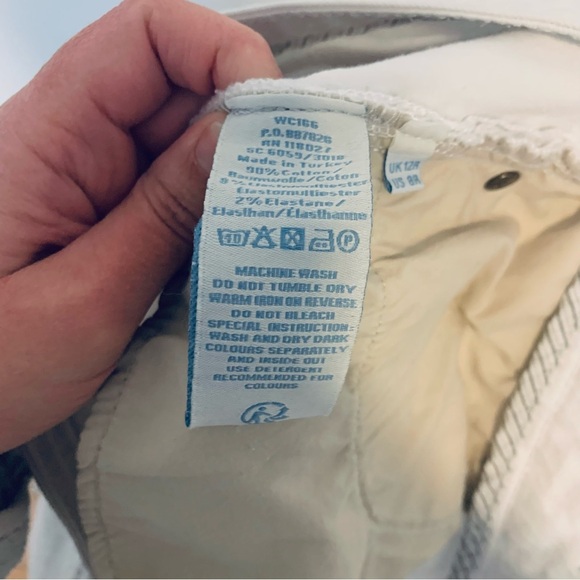 Women’s Boden White Denim 5 Pocket Bootcut Midrise Pants Size 8 - Picture 8 of 12